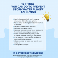 Stormwater Runoff Pollution Info